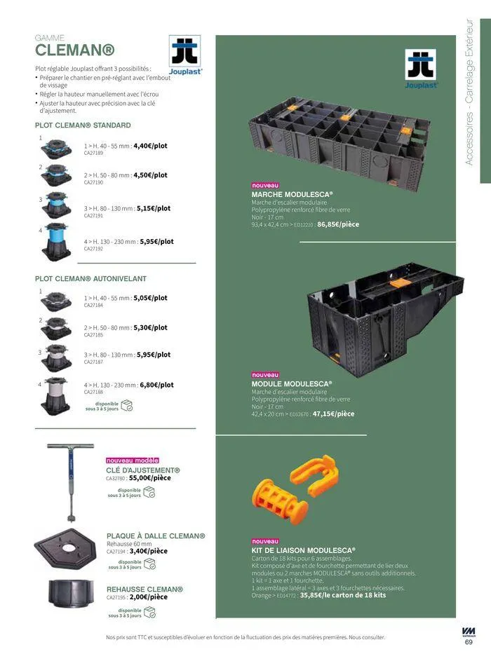 Extériéurs du 14 mars au 20 janvier 2026 - Catalogue page 69