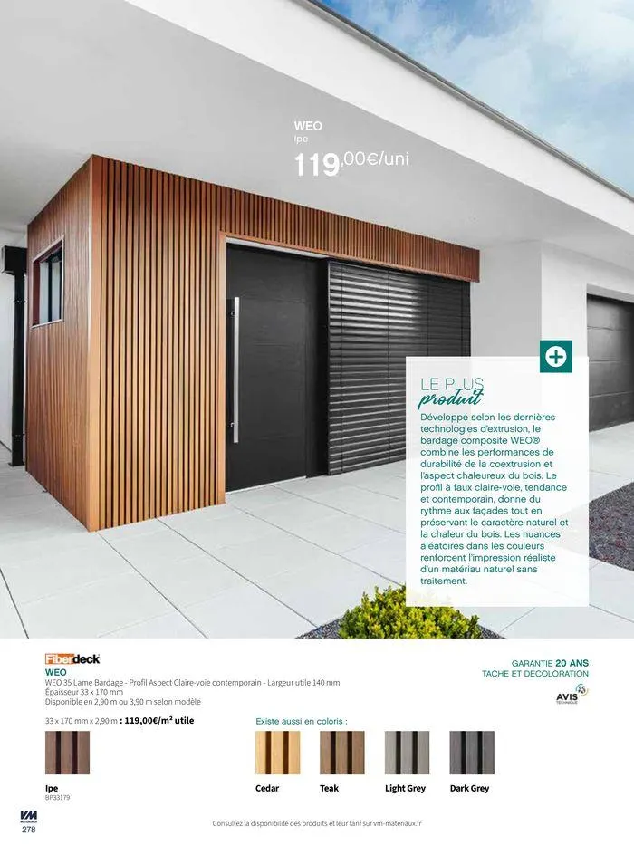 Extériéurs du 14 mars au 20 janvier 2026 - Catalogue page 278