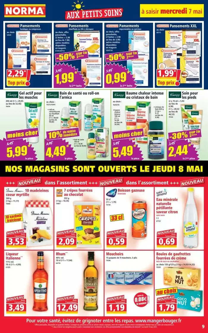 Jusqu'à -50% sur le 2ème du 7 mai au 13 mai 2025 - Catalogue page 9
