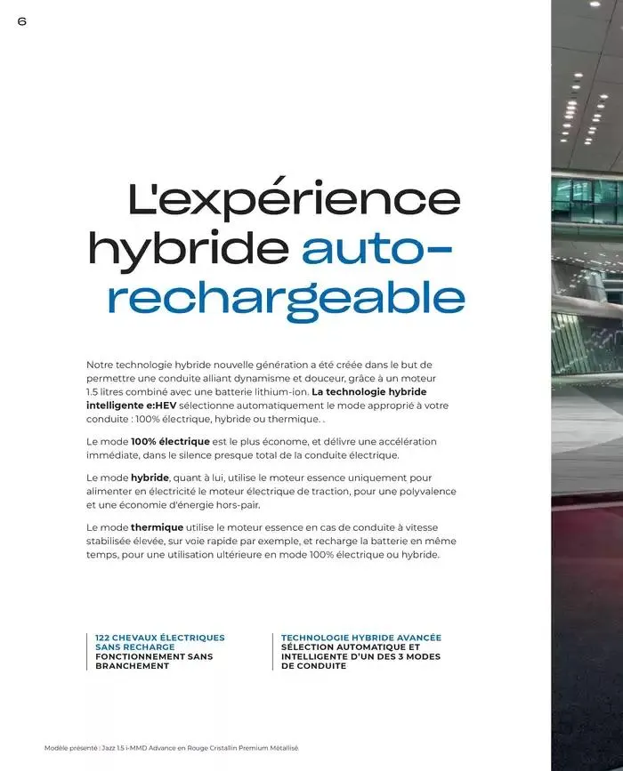 JAZZ e: Hev HYBRID du 7 janvier au 31 mai 2025 - Catalogue page 6
