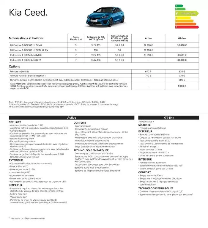 KIA Nouvelle Picanto - Price list du 5 décembre au 26 novembre 2025 - Catalogue page 7