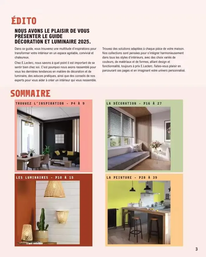 Guide Decoration Interieure du 2 mai au 31 décembre 2025 - Catalogue page 3