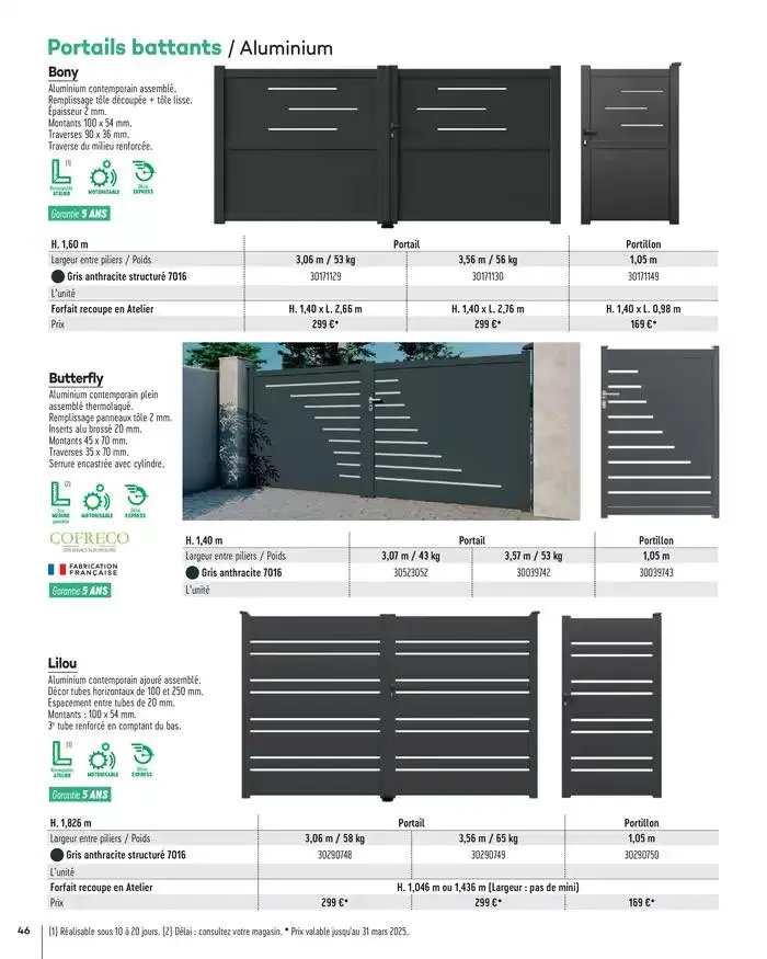 Aménagements Extérieurs 2025 du 1 janvier au 31 décembre 2025 - Catalogue page 46