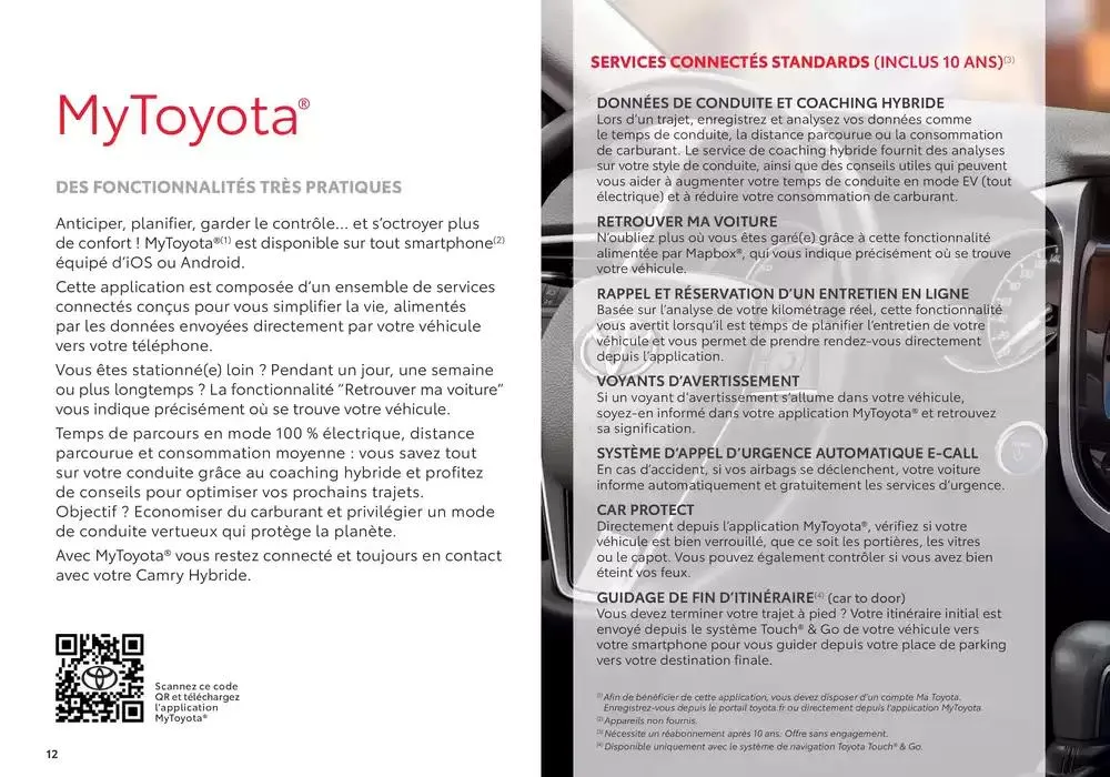 Toyota Camry  du 22 janvier au 22 janvier 2026 - Catalogue page 12