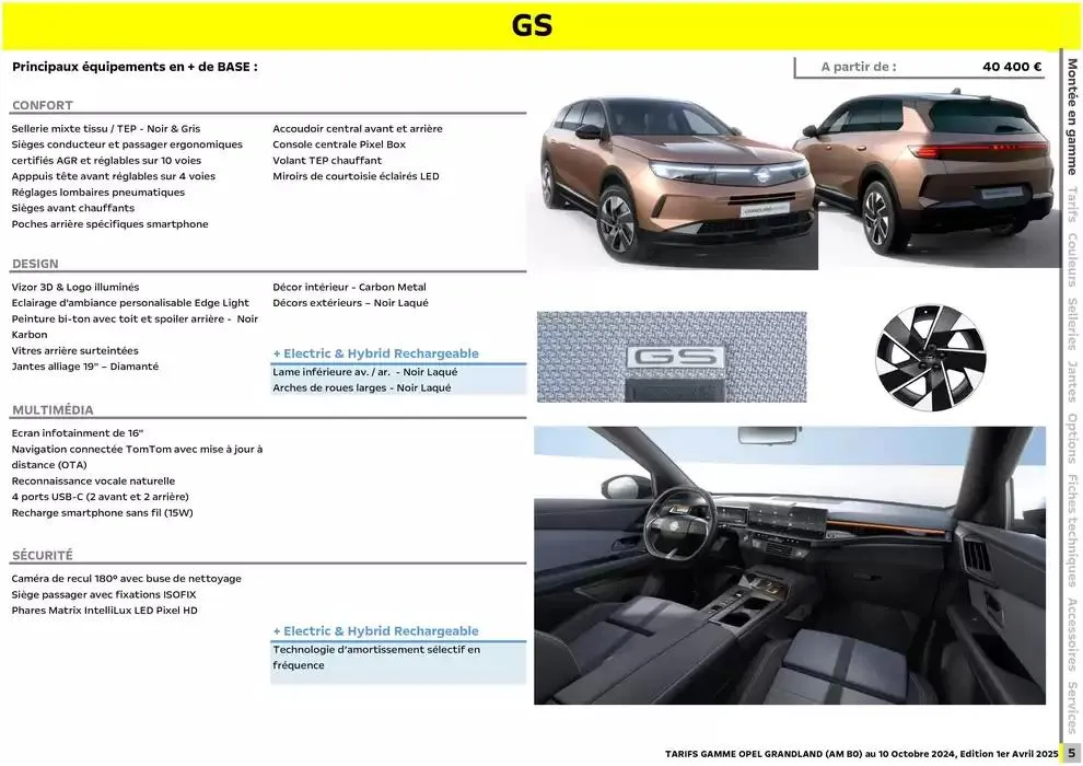 Opel Nouveau Grandland du 3 avril au 3 avril 2026 - Catalogue page 5