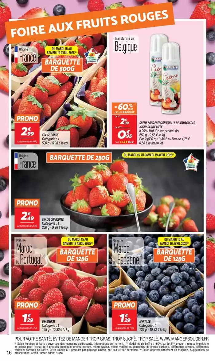 SEMAINE PROCHAINE : SPÉCIAL PÂQUES du 15 avril au 21 avril 2025 - Catalogue page 16