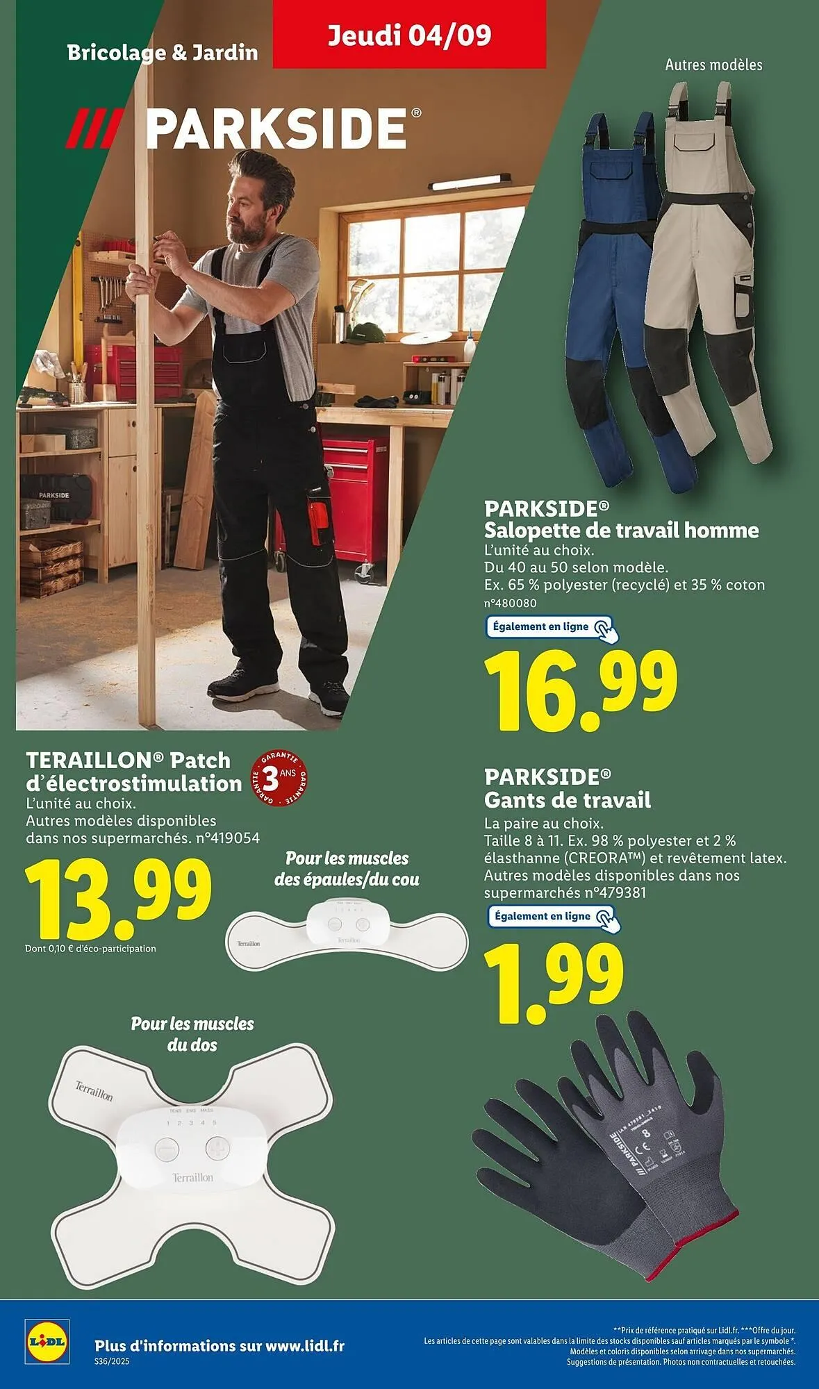 Catalogue Lidl du 1 septembre au 4 septembre 2025 - Catalogue page 36