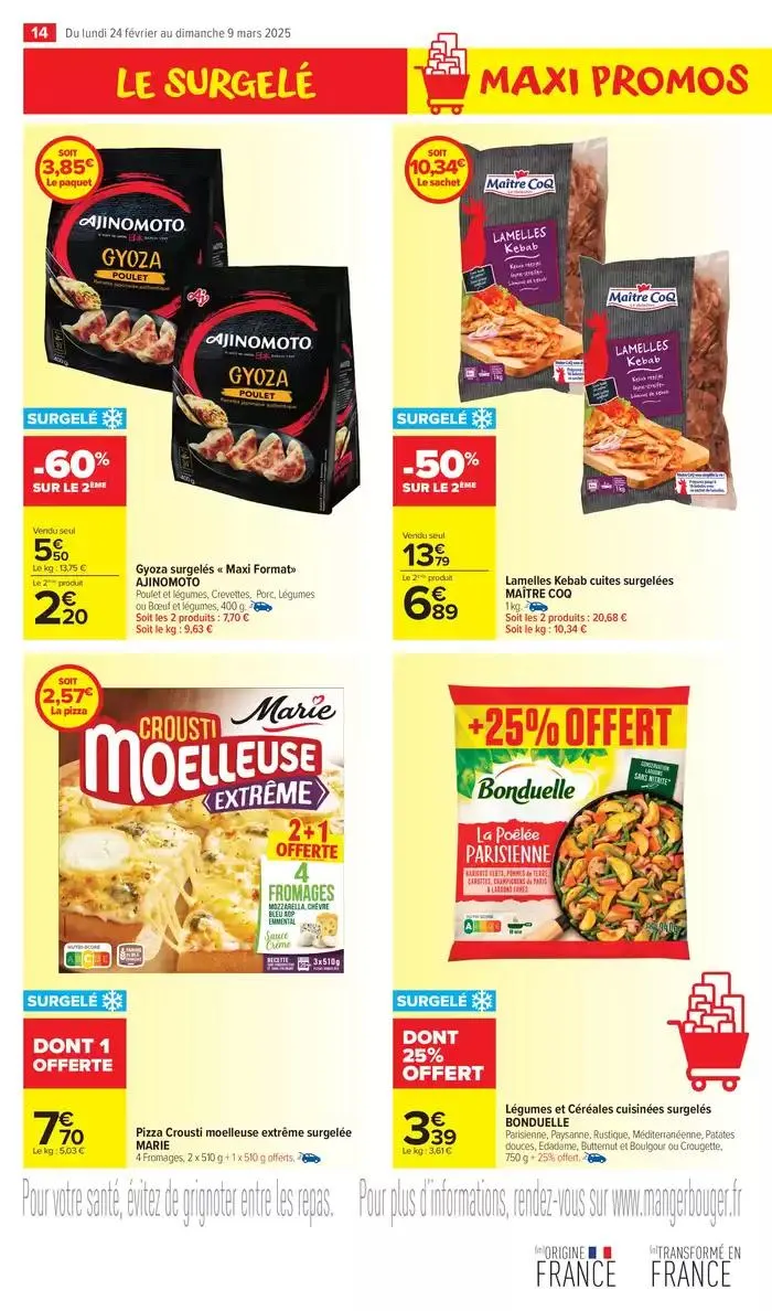 MAXI PROMO MINI PRIX du 24 février au 9 mars 2025 - Catalogue page 16