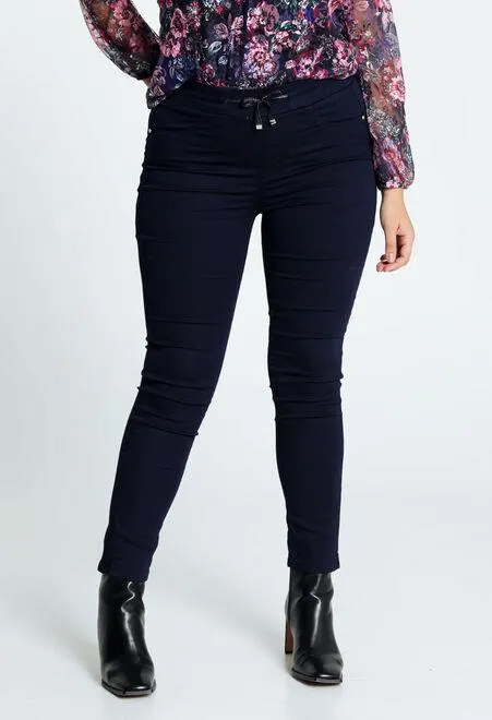 Pantalon slim en coton