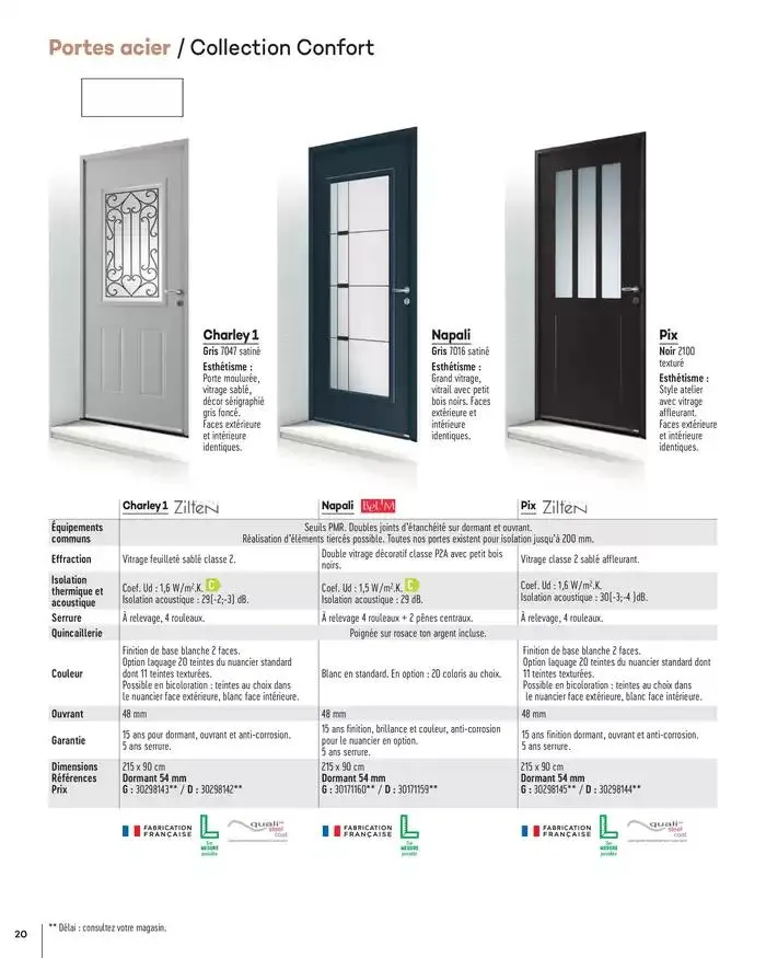 Menuiserie Extérieures 2025 du 1 janvier au 31 décembre 2025 - Catalogue page 20