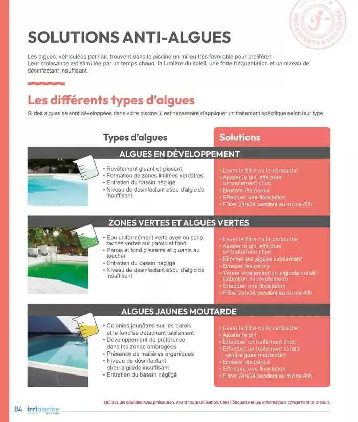 Les plaisir de l'eau Piscine,Spa,Arrosage du 10 mars au 31 décembre 2025 - Catalogue page 84