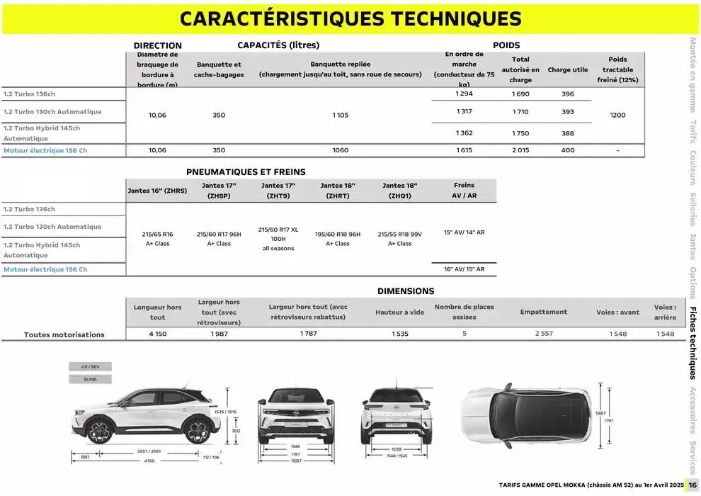 Opel Nouveau Mokka du 3 avril au 3 avril 2026 - Catalogue page 16