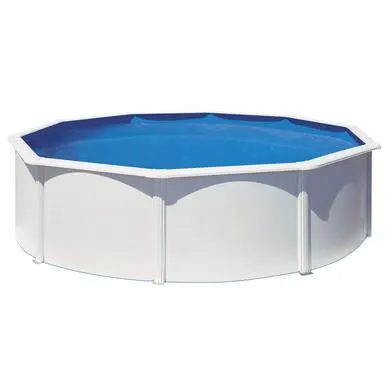 Piscine ronde en acier 370 x 122 cm, filtre à cartouche