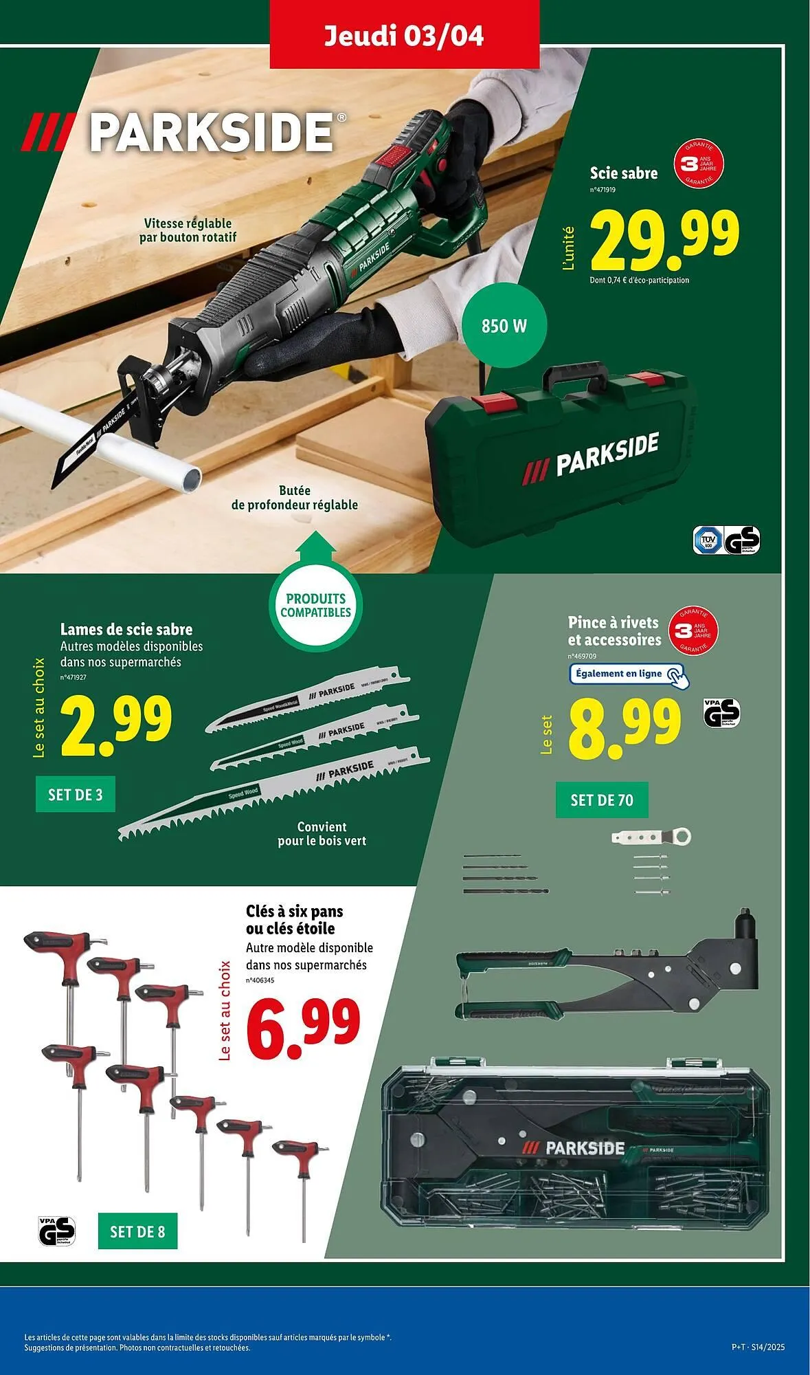 Catalogue Lidl du 3 avril au 9 avril 2025 - Catalogue page 31