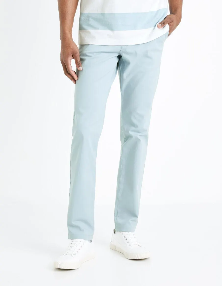 Pantalon chino slim - bleu clair