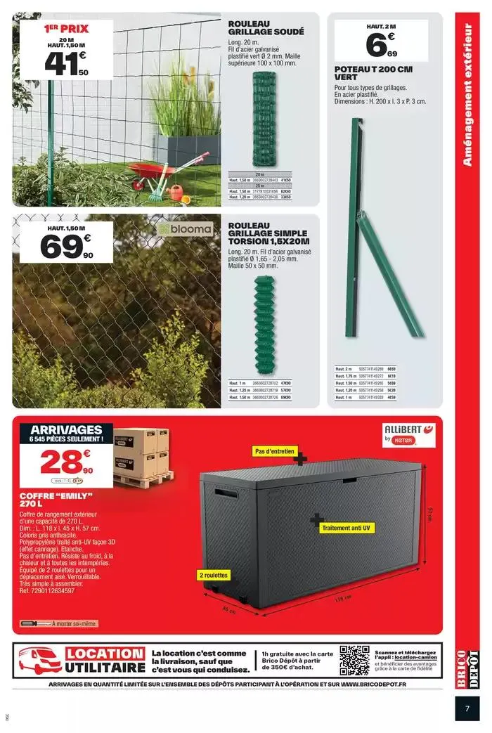 Les arrivages Brico Dépôt du 28 février au 13 mars 2025 - Catalogue page 7