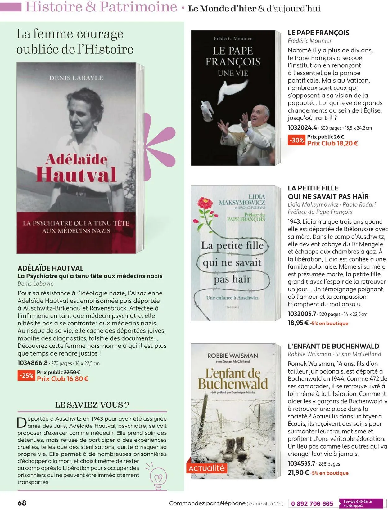 France Loisirs du 1 mai au 30 juin 2025 - Catalogue page 68