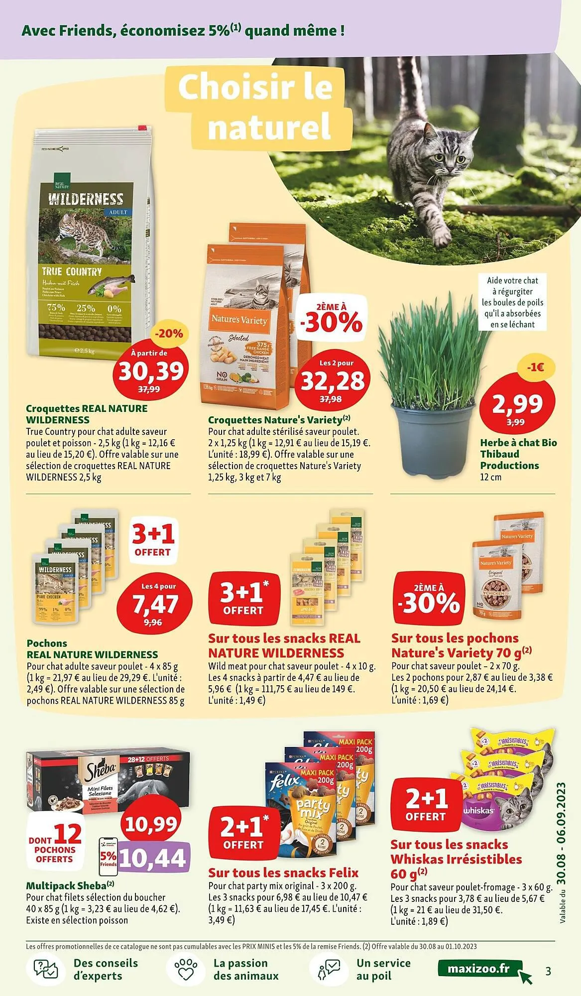 Catalogue Maxi Zoo du 25 août au 8 septembre 2023 - Catalogue page 3