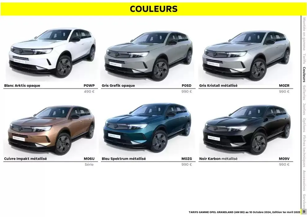 Opel Nouveau Grandland du 3 avril au 3 avril 2026 - Catalogue page 7