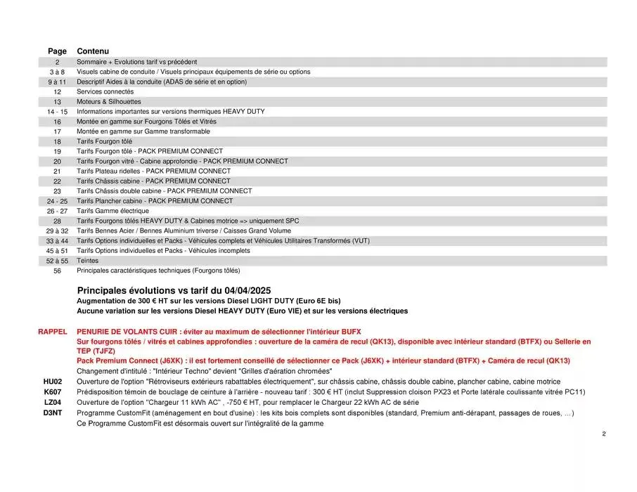 Opel Movano du 25 avril au 25 avril 2026 - Catalogue page 2