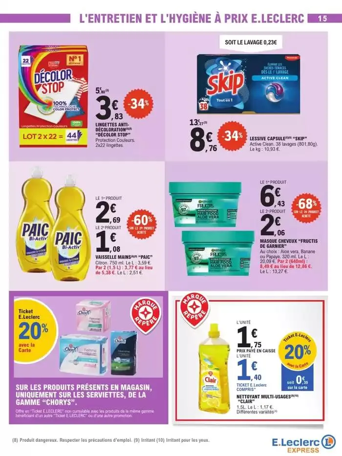 DEPENSER MOINS 5 PÂQUES - EXPRESS du 8 avril au 19 avril 2025 - Catalogue page 15