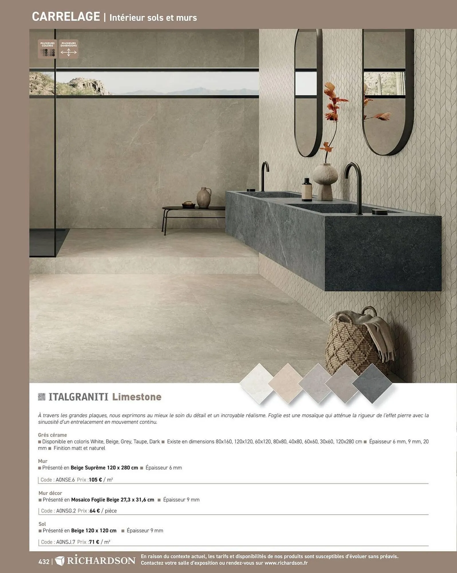 Catalogue Richardson du 11 avril au 31 décembre 2025 - Catalogue page 434