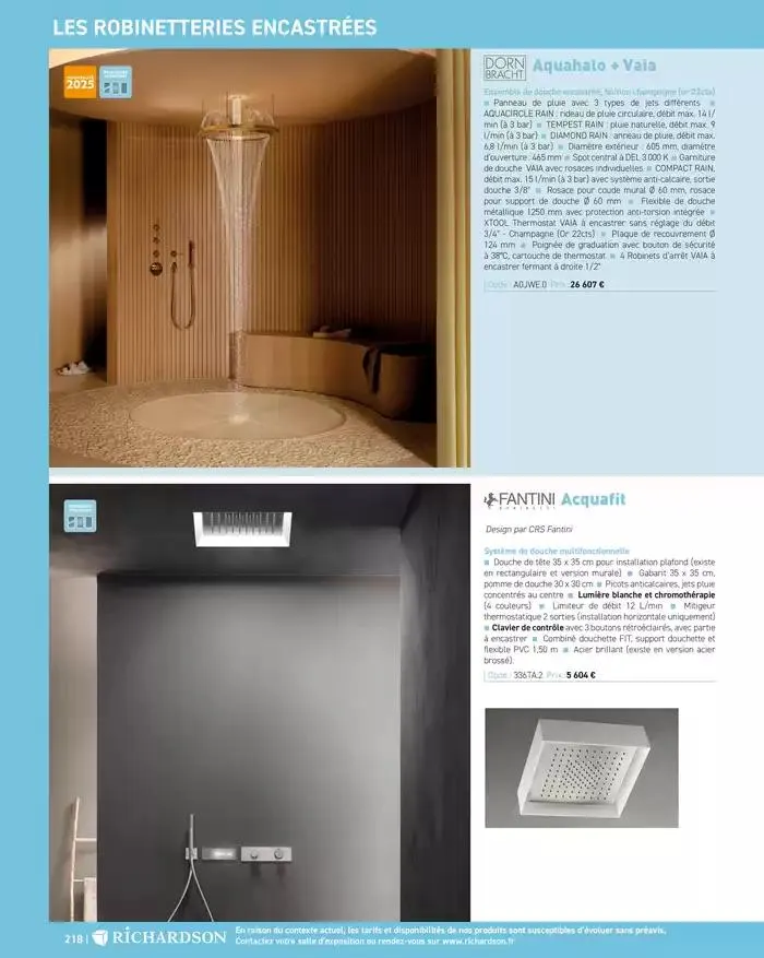 SALLE DE DE BAINS ET CARRELAGE 2025 du 11 avril au 31 décembre 2025 - Catalogue page 220