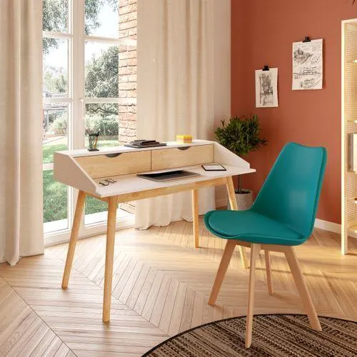 Chaise NORVEGE BLeu canard