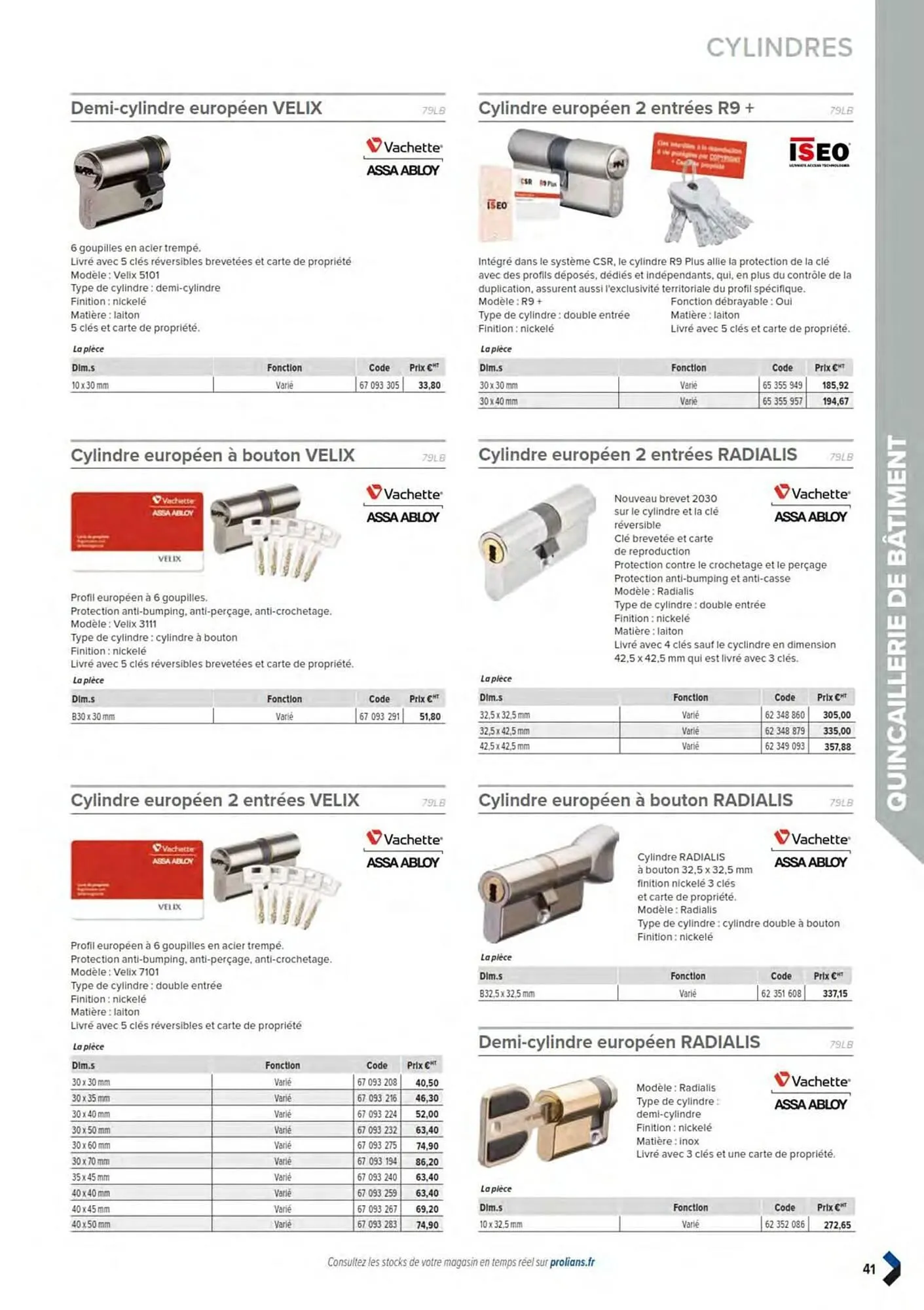 Catalogue Prolians du 11 mars au 31 décembre 2025 - Catalogue page 43