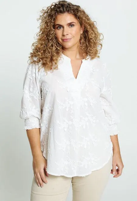 Blouse à fleurs en coton