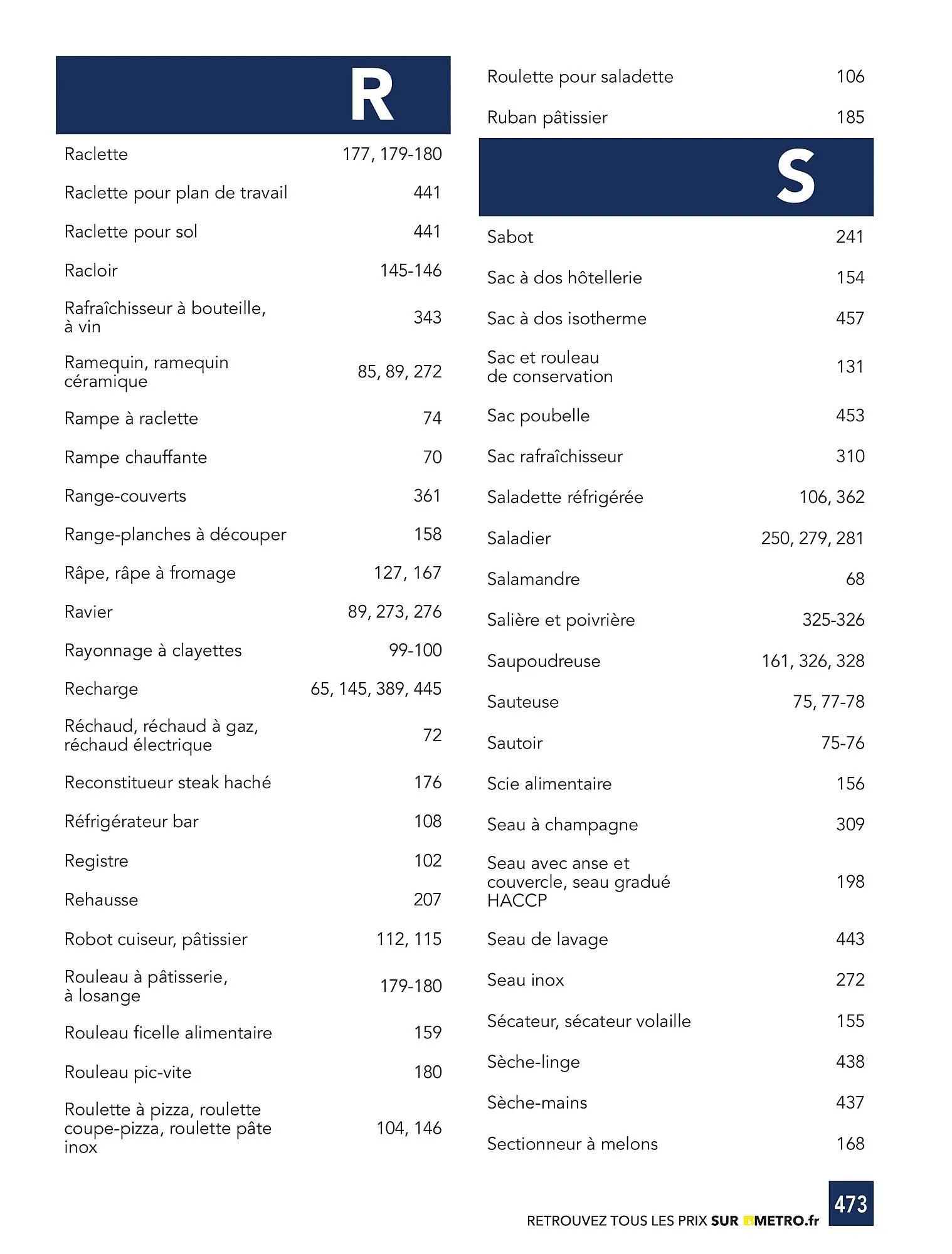 Catalogue METRO du 1 janvier au 31 décembre 2026 - Catalogue page 473