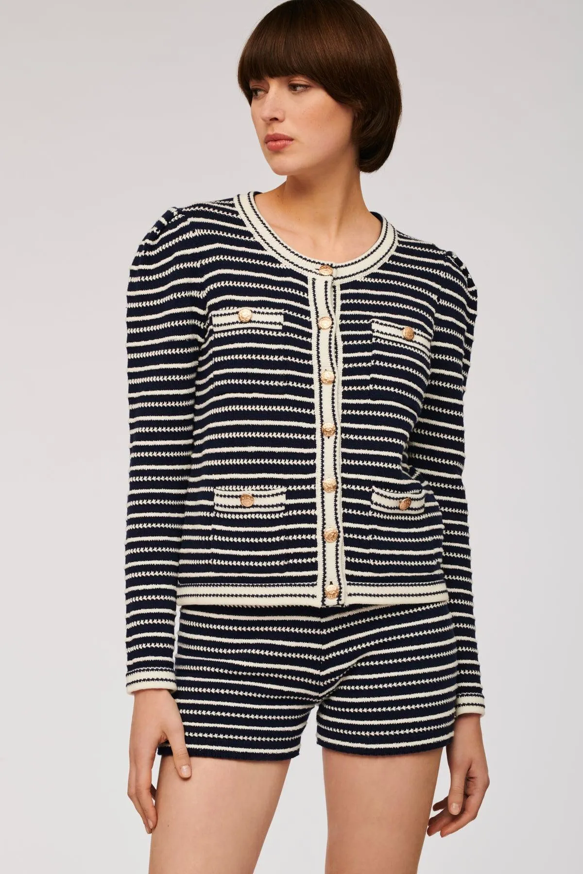 Cardigan marinière