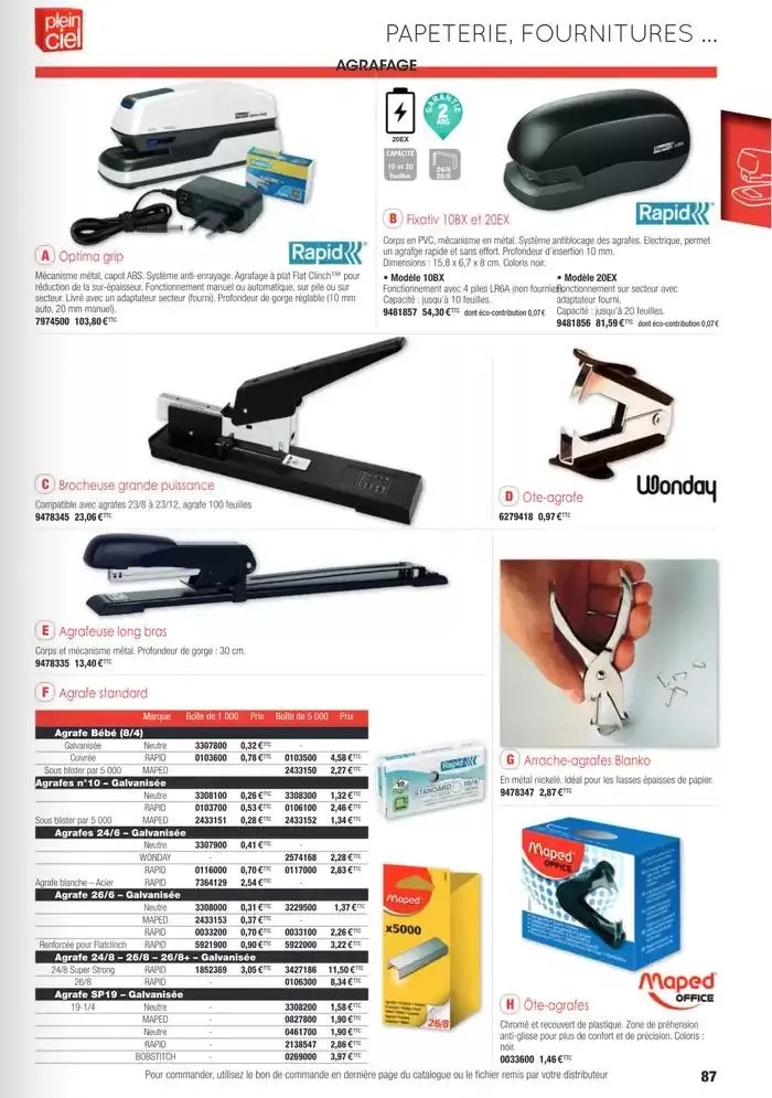 Écoles et loisirs 2025 du 1 janvier au 31 décembre 2025 - Catalogue page 87
