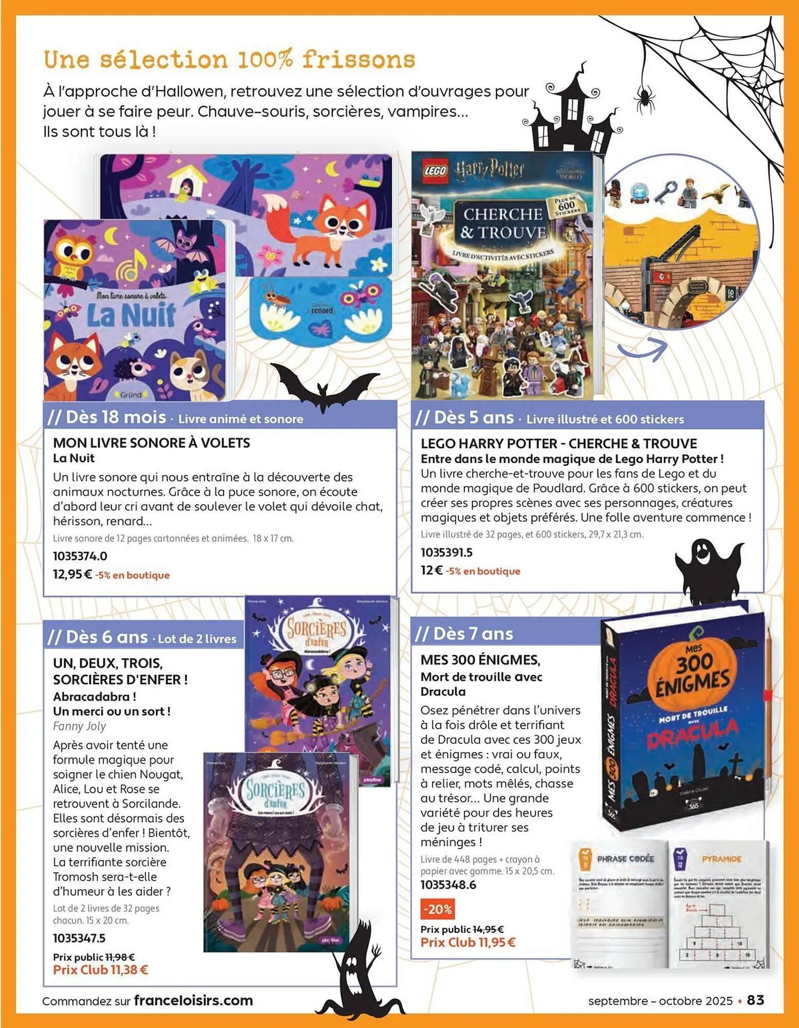 Catalogue France Loisirs du 1 septembre au 31 octobre 2025 - Catalogue page 83