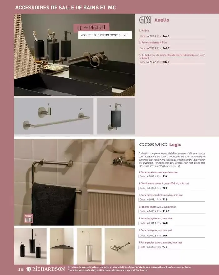 SALLE DE DE BAINS ET CARRELAGE 2025 du 11 avril au 31 décembre 2025 - Catalogue page 320