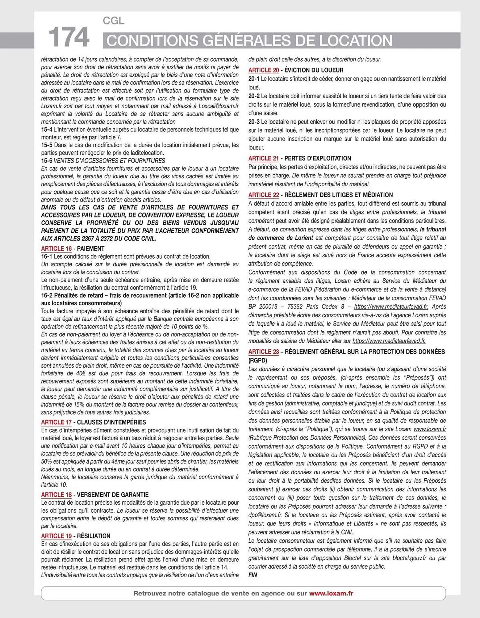 Catalogue Loxam du 10 avril au 31 décembre 2025 - Catalogue page 176