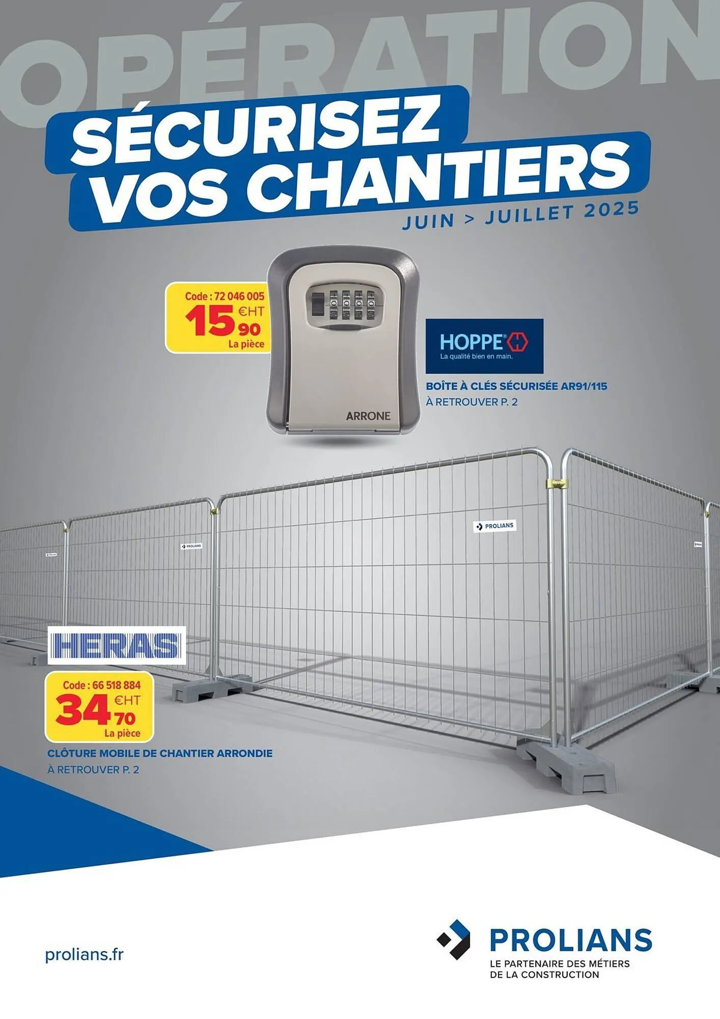 Catalogue Prolians du 1 juin au 31 juillet 2025 - Catalogue page 1