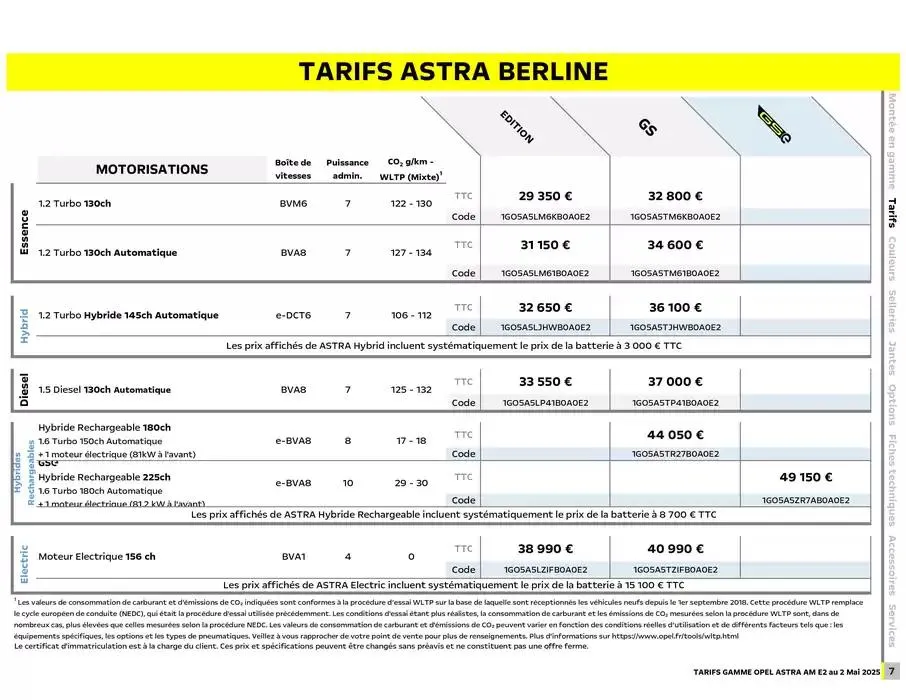 Opel Astra et Astra Sports Tourer du 12 mai au 12 mai 2026 - Catalogue page 8