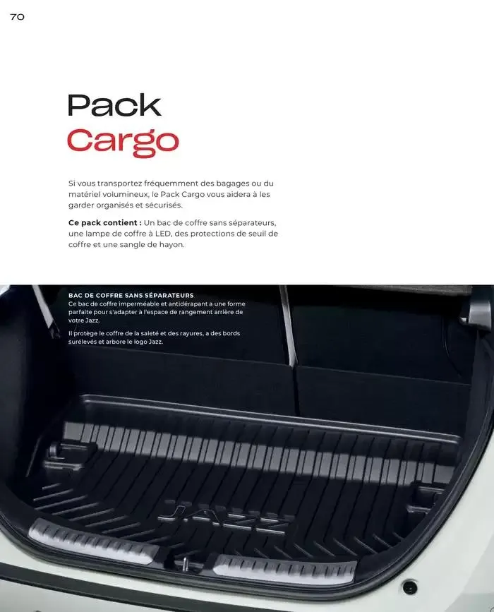 JAZZ e: Hev HYBRID du 7 janvier au 31 mai 2025 - Catalogue page 70