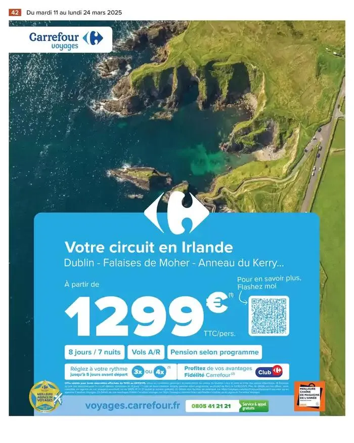 LES JOURS MEILLEURS AVEC LES PRODUITS CARREFOUR du 11 mars au 24 mars 2025 - Catalogue page 44