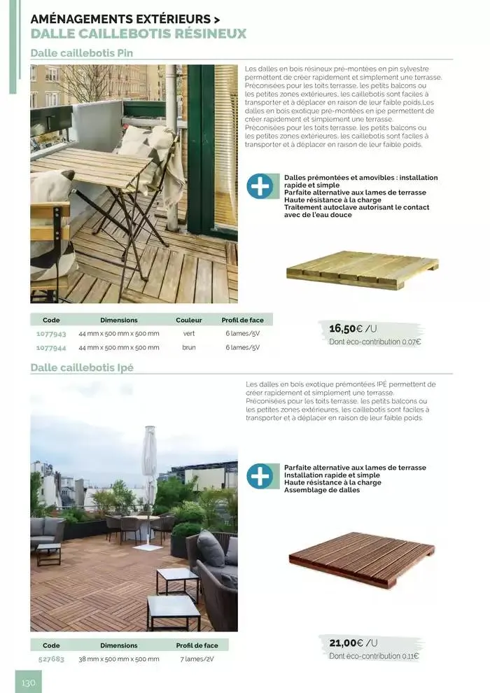 BOIS PANNEAUX 2025 2026 du 30 avril au 31 décembre 2026 - Catalogue page 130