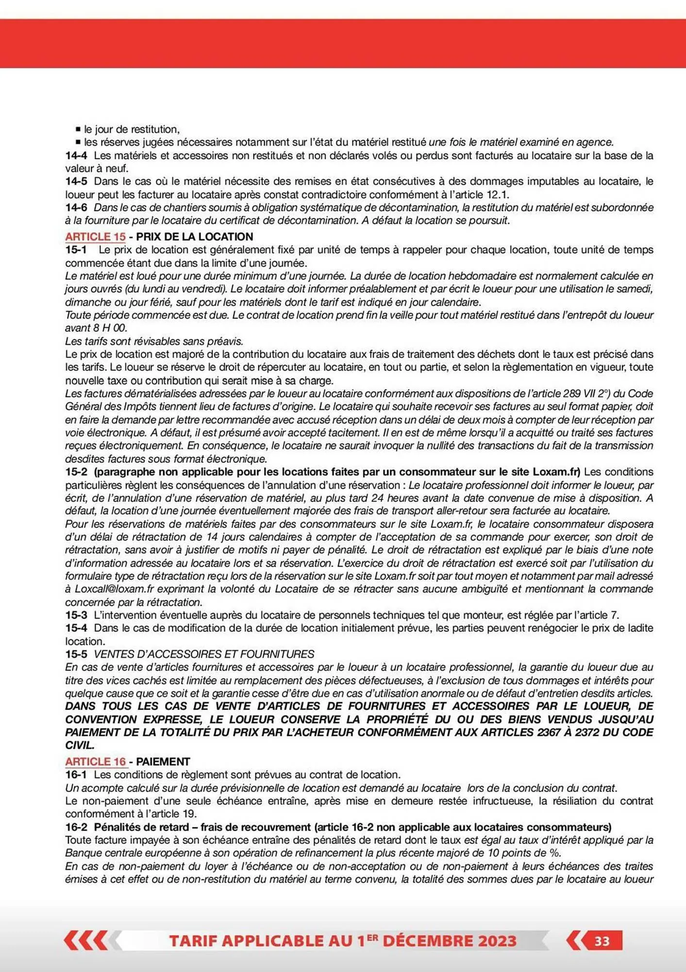 Catalogue Loxam du 1 décembre au 31 décembre 2023 - Catalogue page 28
