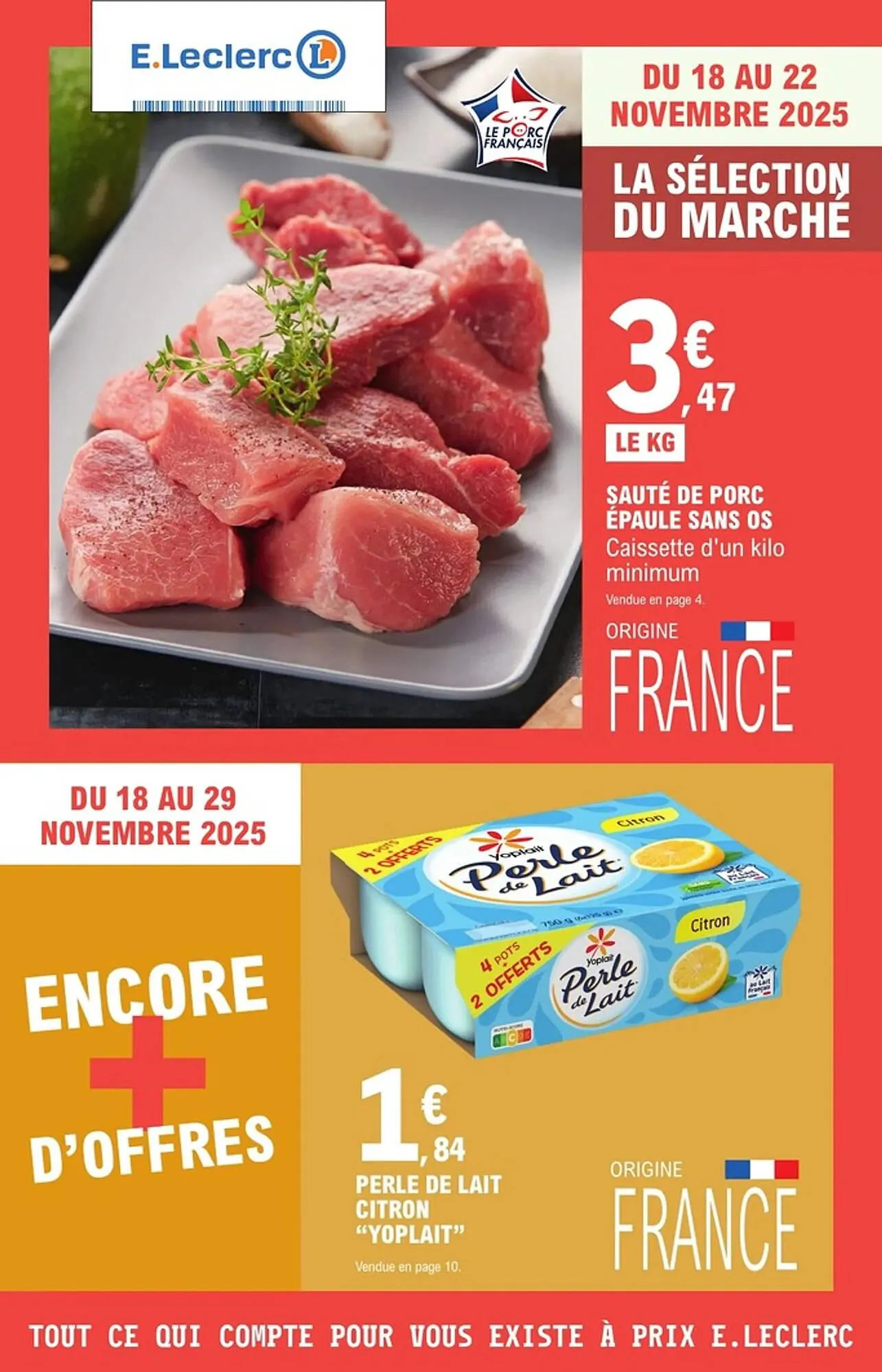Catalogue E.Leclerc du 18 novembre au 29 novembre 2025 - Catalogue page 1