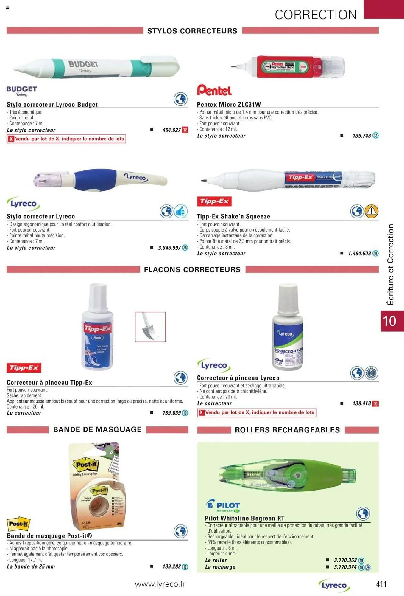 Catalogue Lyreco du 15 mai au 31 décembre 2023 - Catalogue page 411