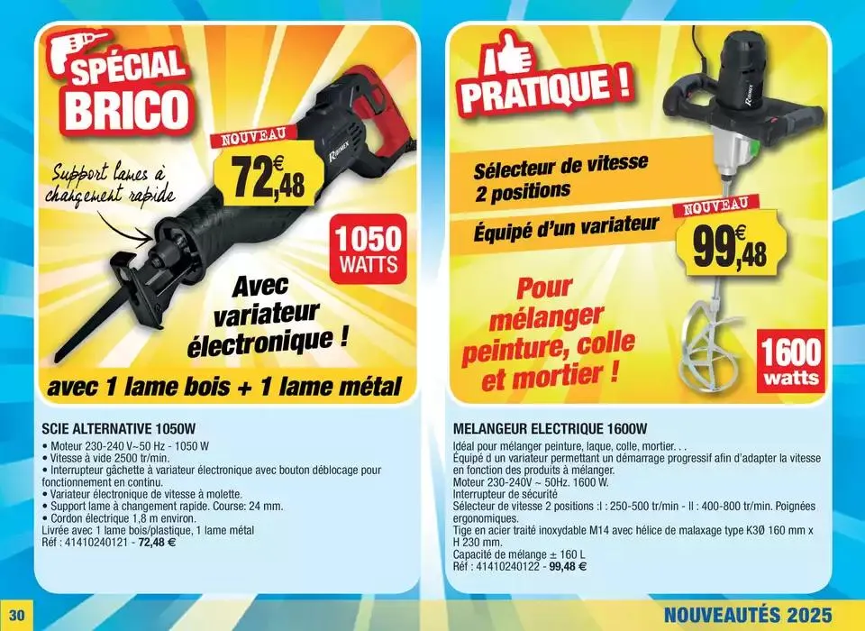 Spécial nouveautés 2025 du 25 février au 31 mai 2025 - Catalogue page 30