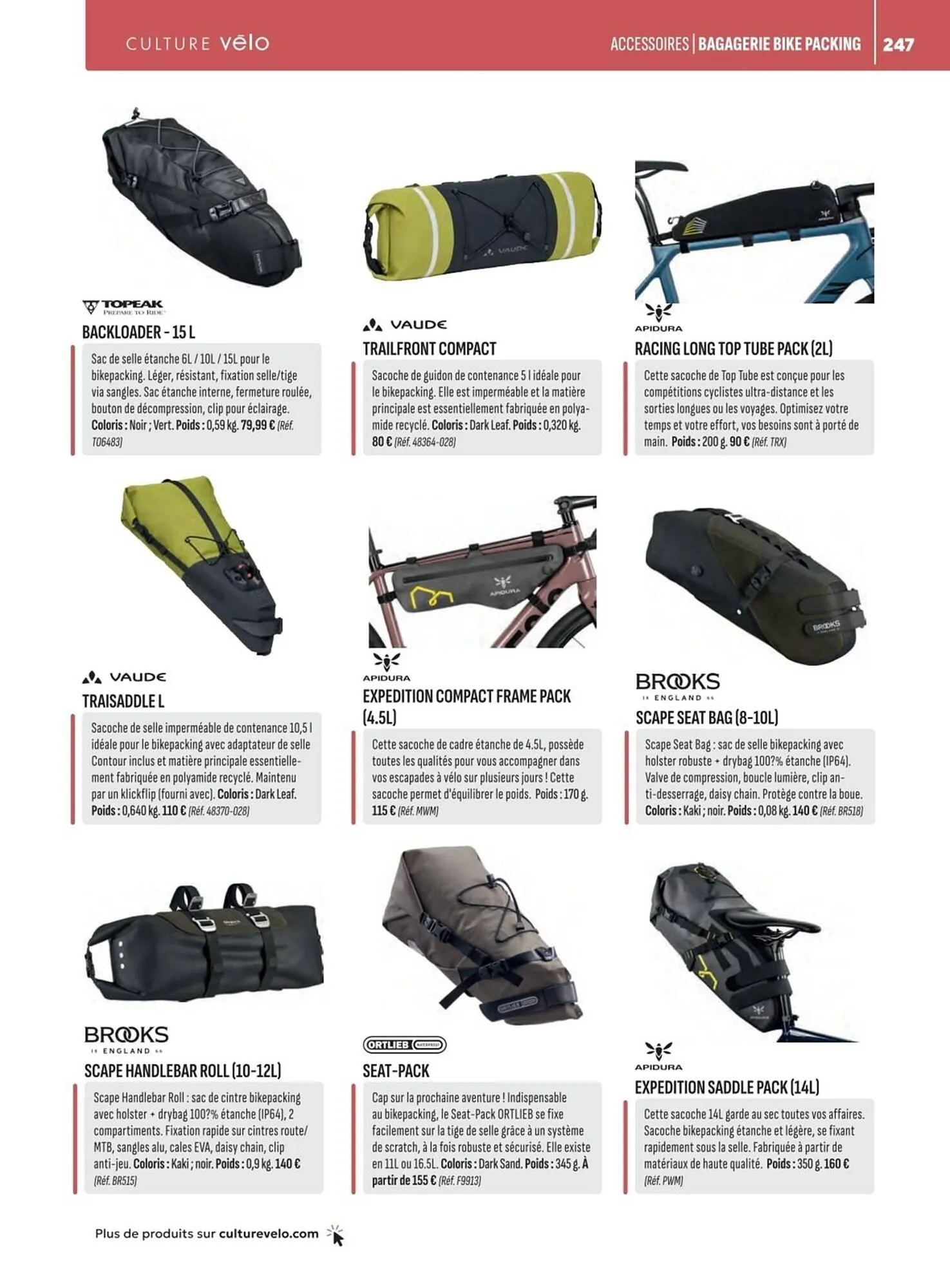Catalogue Culture Vélo du 19 décembre au 31 décembre 2026 - Catalogue page 247