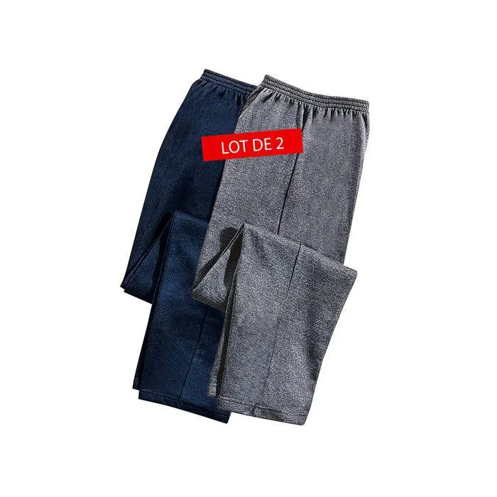 Pantalon molleton x 2