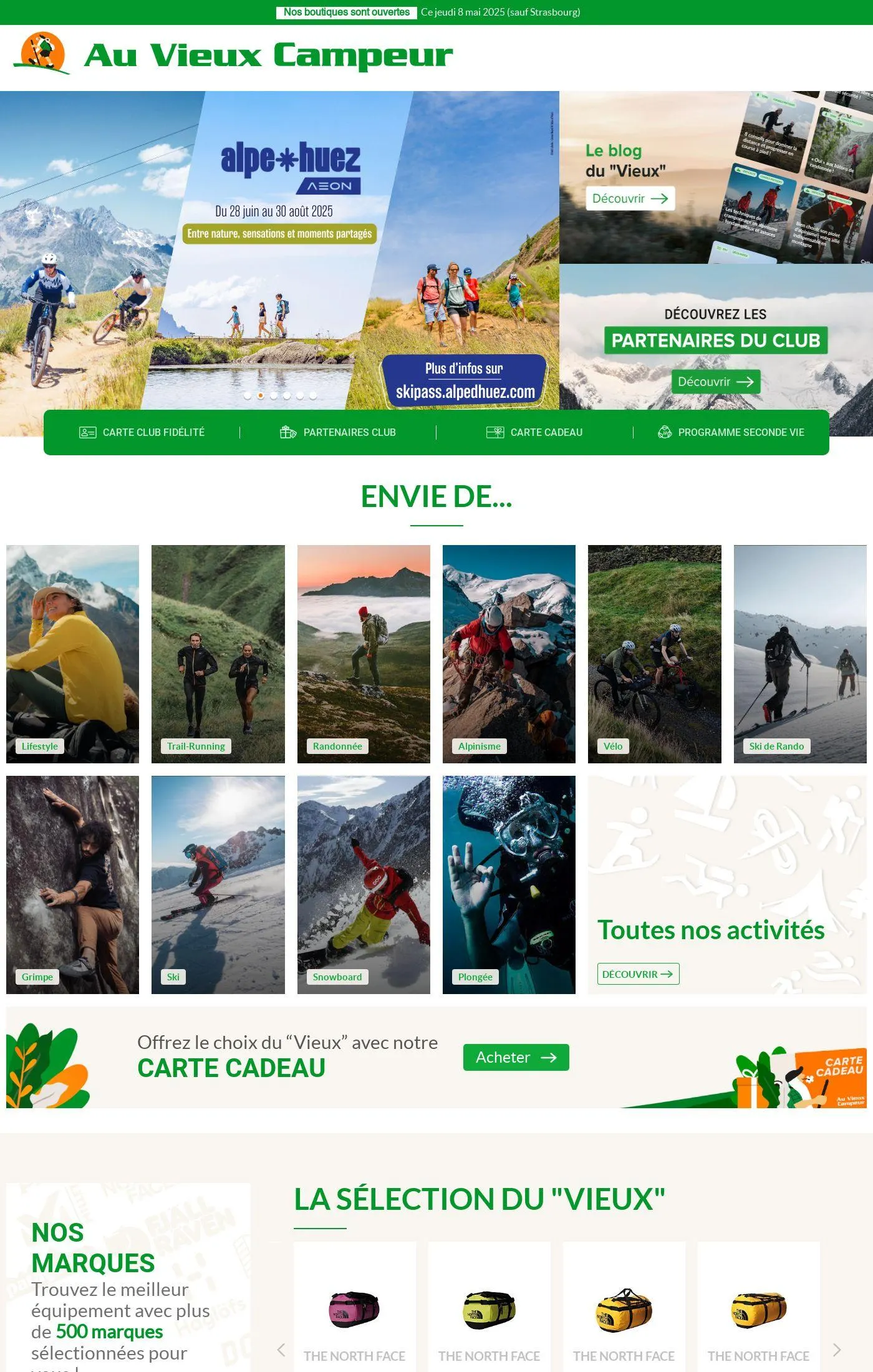 Au Vieux Campeur Catalogue actuel du 7 mai au 13 mai 2025 - Catalogue page 1