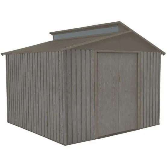 Abri de jardin métal aspect bois 7,25 m² Ep. 0,30 mm