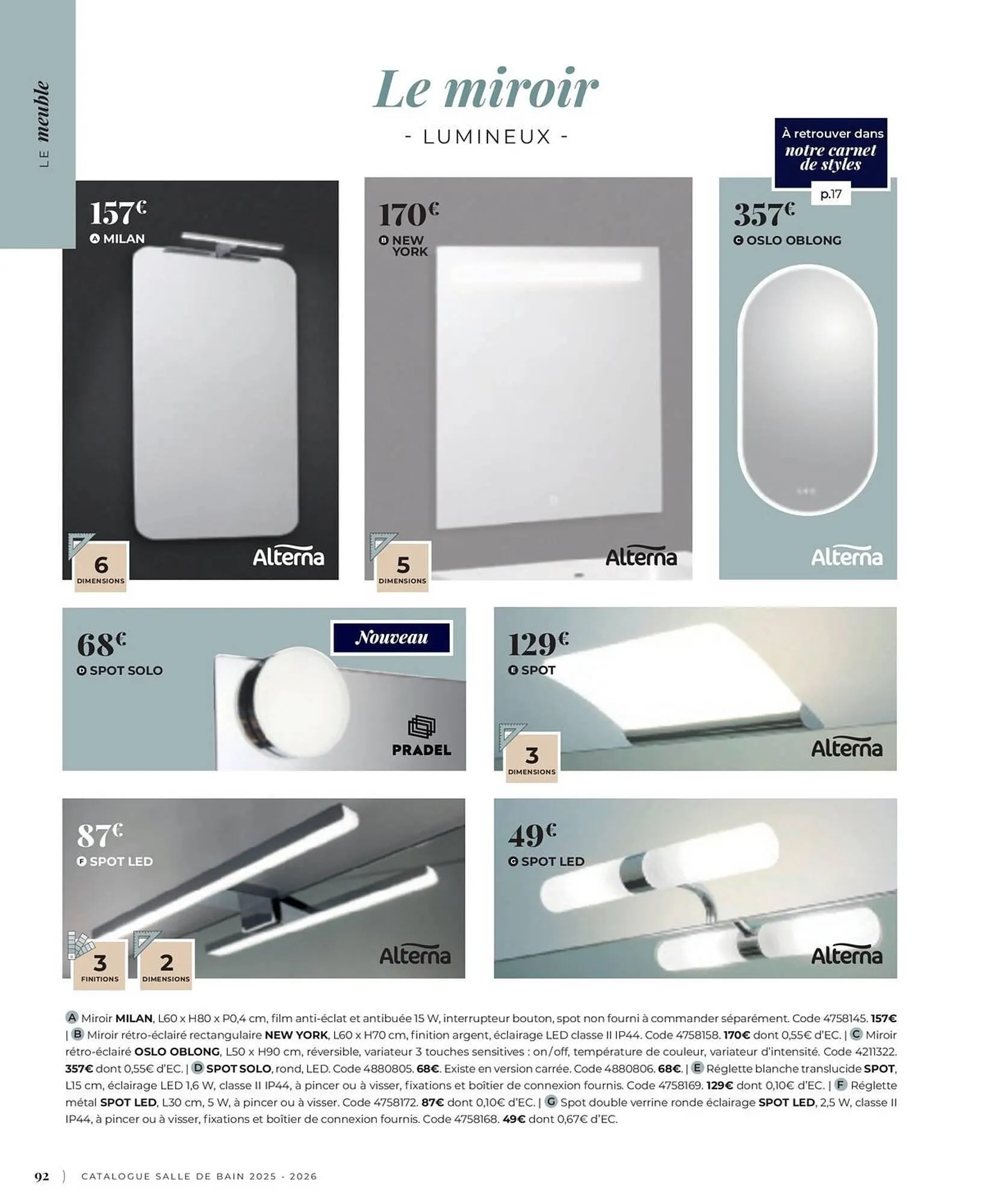 Catalogue Cedeo du 3 juin au 31 décembre 2025 - Catalogue page 92